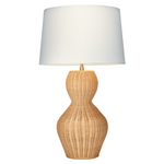 Lucena Table Lamp, Pale Beige Rattan Core