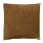 Solid Bordered Pillow Cover - Golden Oak, 24" x 24"