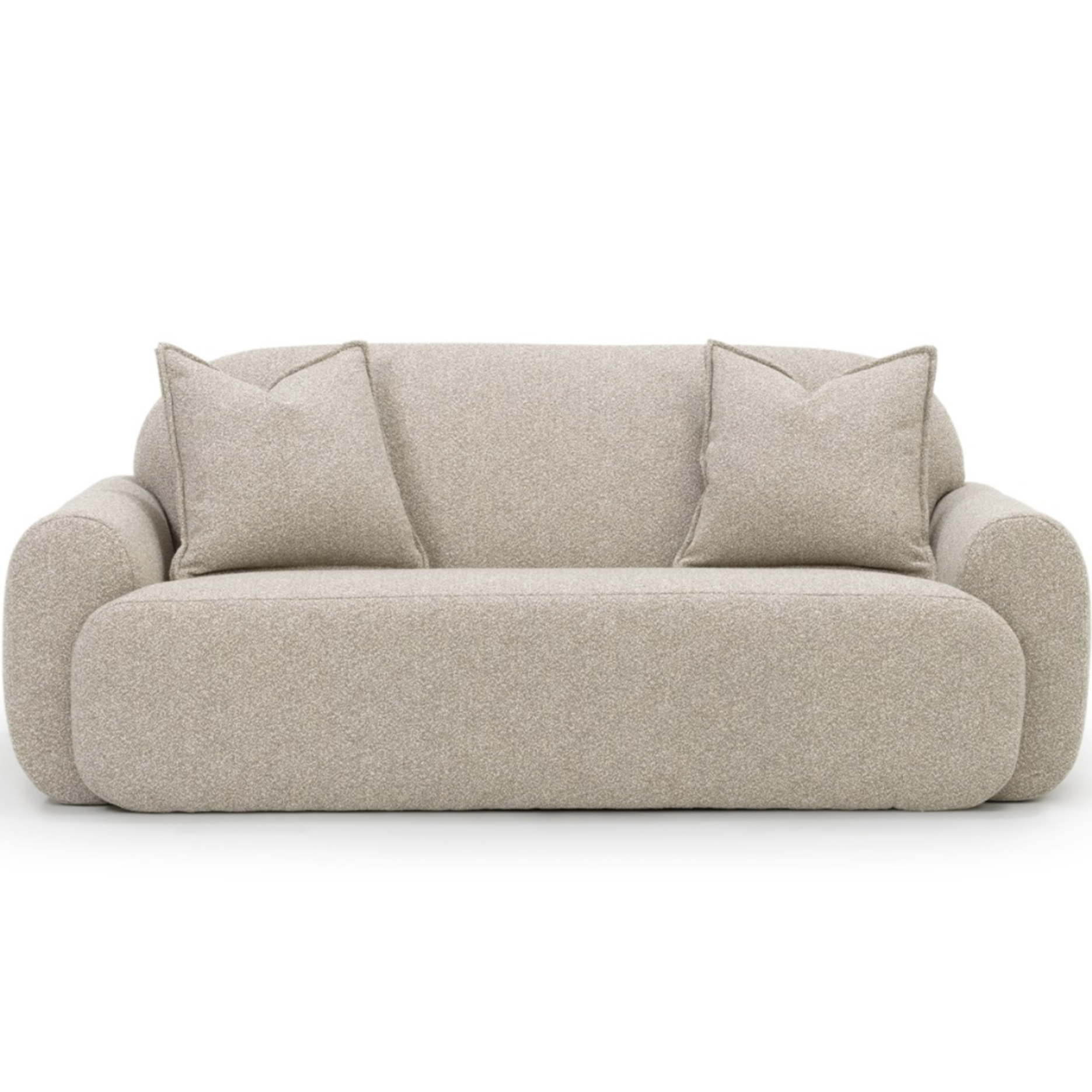 Maurice Condo Sofa, Panda 05 Driftwood, 86"W