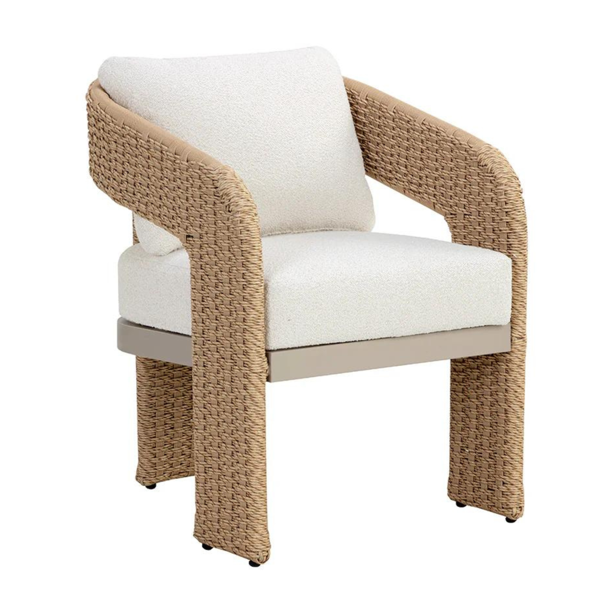 Pylos Dining Armchair, Natural/Louis Cream