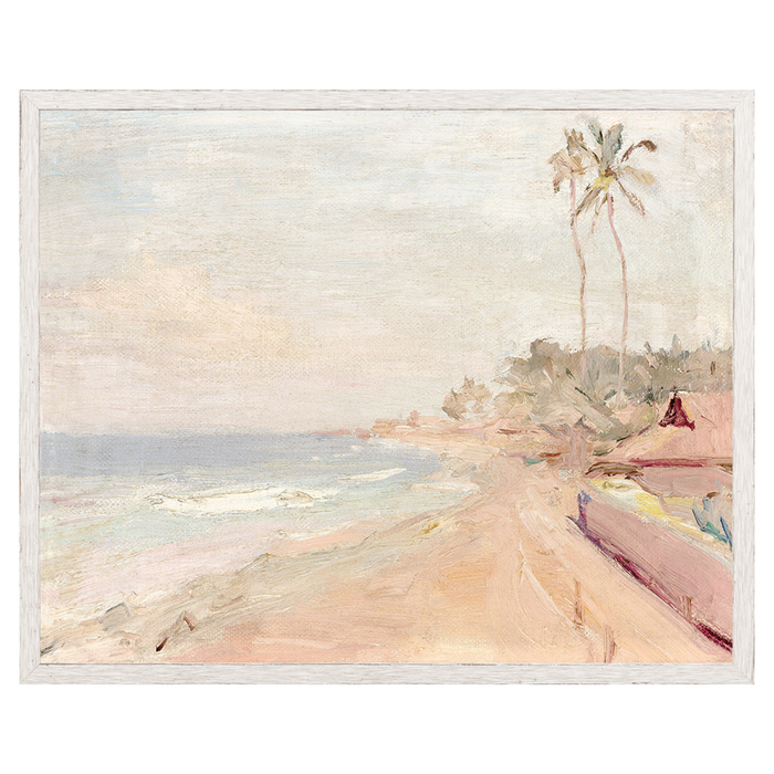 Raw Canvas Series: Pastel Palm II, 21" x 17"