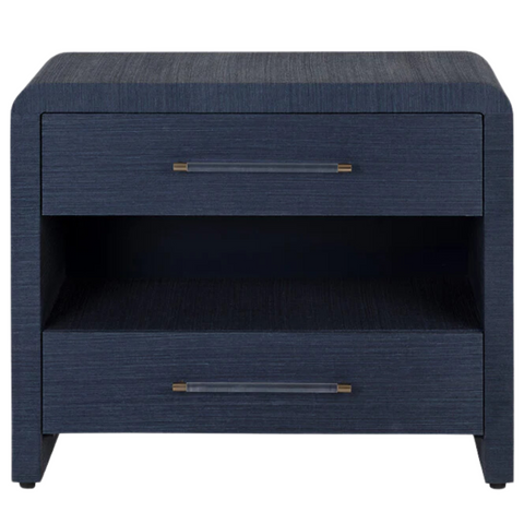 Atherton Nightstand, Indigo, 34"W