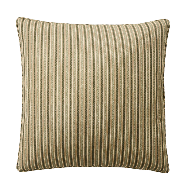 Twill Stripe Pillow Cover - Vetiver Green, 20" x 20"
