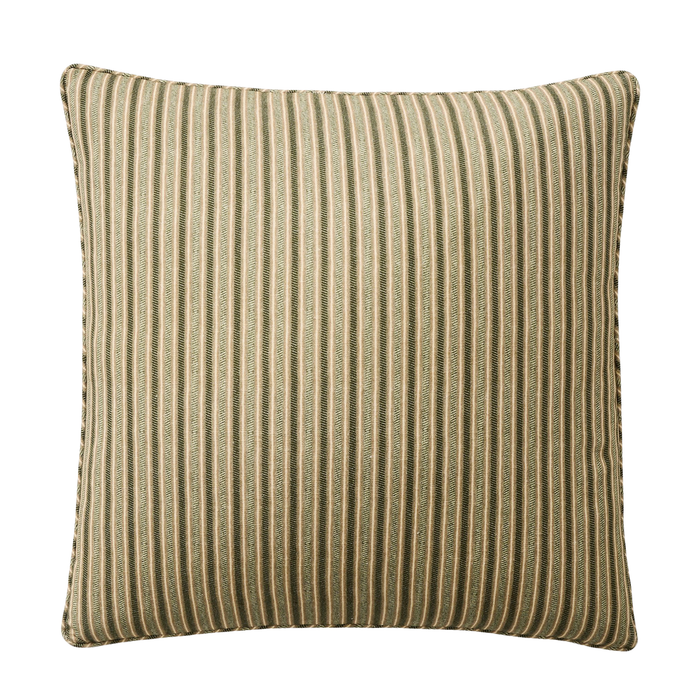 Twill Stripe Pillow Cover - Vetiver Green, 20" x 20"