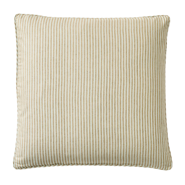 Mini Stripe Pillow Cover - Olive, 24" x 24"