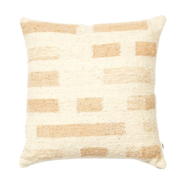 Shadow Pillow, Cream, 20" x 20"