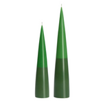 Prime Conical Two-Tone Candle, Green