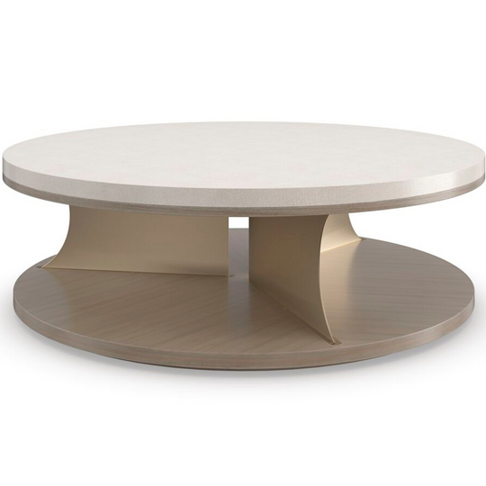 Braces Cocktail Table, 48" Dia x 15.25" H