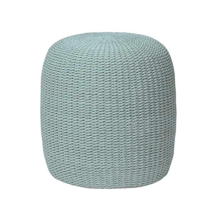 Elias stool - Arctic Blue Performance Rope, 19" Dia