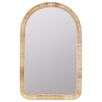 Brienne Wall Mirror, Natural Rattan, 38" X 24"