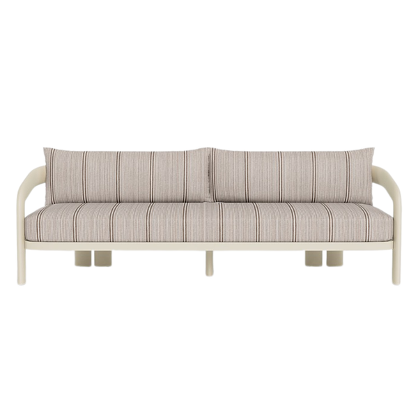 Chloe 3 Seater Sofa - Aluminum Bone / Bateau Cocoon, 96"W