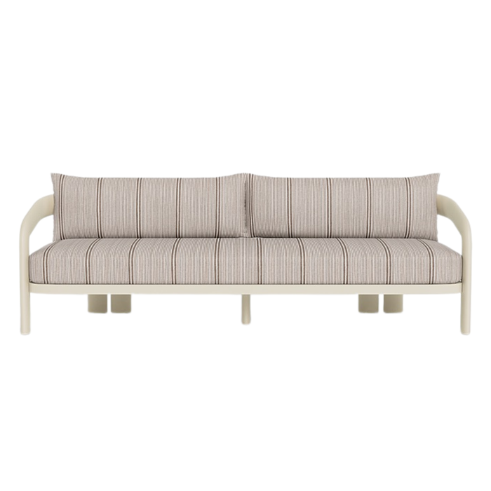 Chloe 3 Seater Sofa - Aluminum Bone / Bateau Cocoon, 96"W