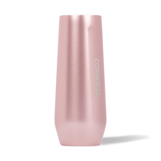 Stemless Flute - 7 oz Rose Metallic