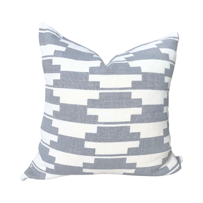 Tetris Pillow - Grey, 22" x 22"