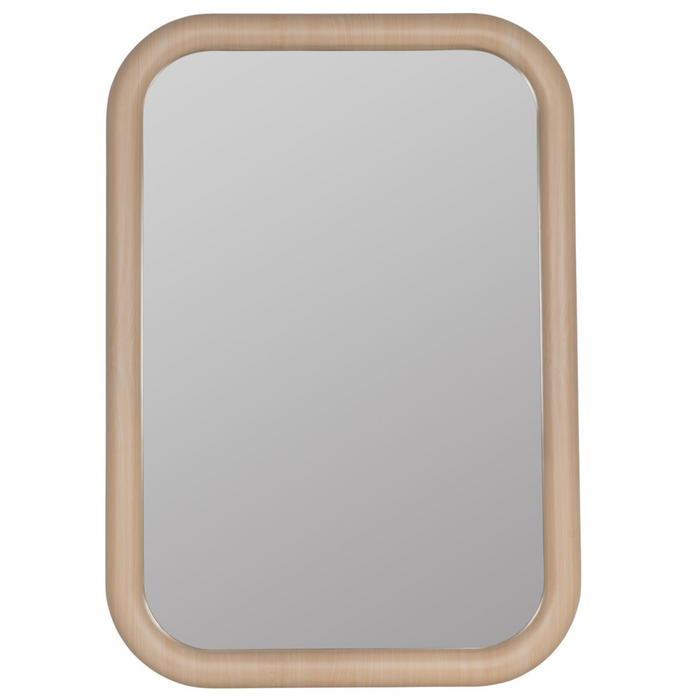 Brixten Natural Oak Wall Mirror, 27.75" X 39.5"