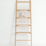 Tosta Leaning Shelf, Light Oak, 26.75" W × 17.25" D × 75.5" H