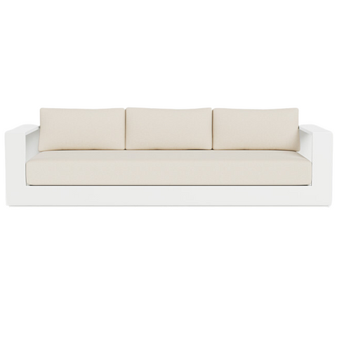 Hayman 3-Seat Sofa, Aluminum White/ Siesta Ivory