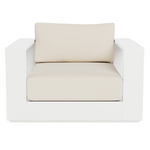 Hayman Lounge Chair, Aluminum White/ Siesta Ivory