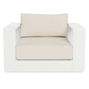 Hayman Lounge Chair, Aluminum White/ Siesta Ivory