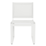 Hayman Armless Dining Chair, Aluminum White