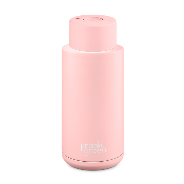 Ceramic Reusable Bottle 34oz, Blushed