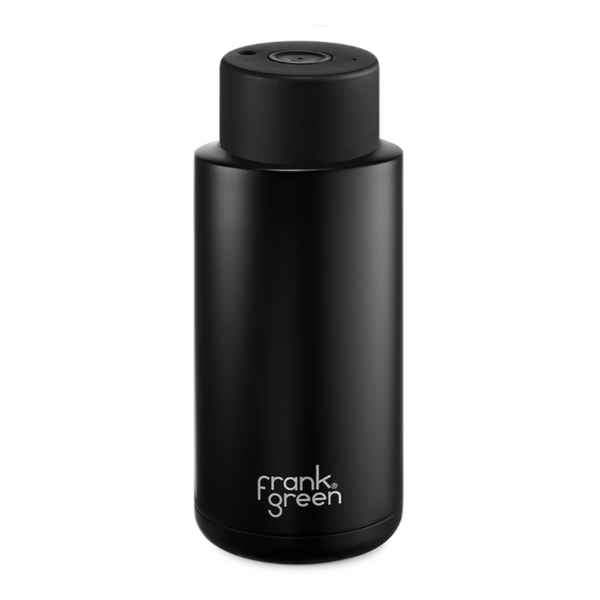 Ceramic Reusable Bottle 34oz, Midnight