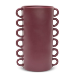 Loopy Large Vase, Oxblood