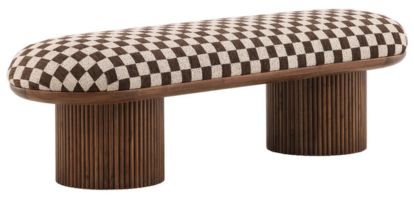 Aster Bench - Furman Mocha, 64"W