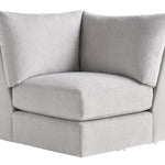 Lucy 141” x 111” Trackstar Nickel Performance Fabric Sectional (can be left or right facing)