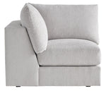 Lucy 141” x 111” Trackstar Nickel Performance Fabric Sectional (can be left or right facing)