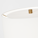 Shanghai Table Lamp, Shellish Grey, 30.6" H