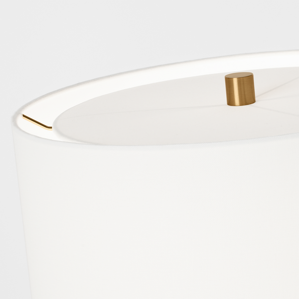 Shanghai Table Lamp, Shellish Grey, 30.6" H
