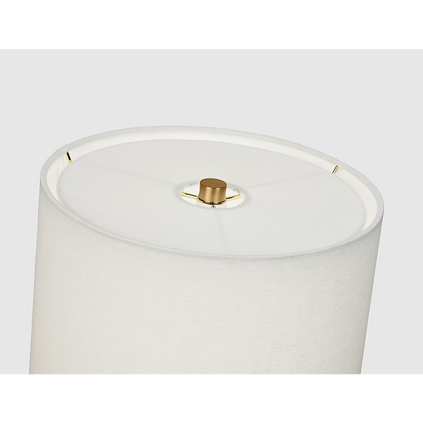Vessel Medium Table Lamp, New White, 23"H
