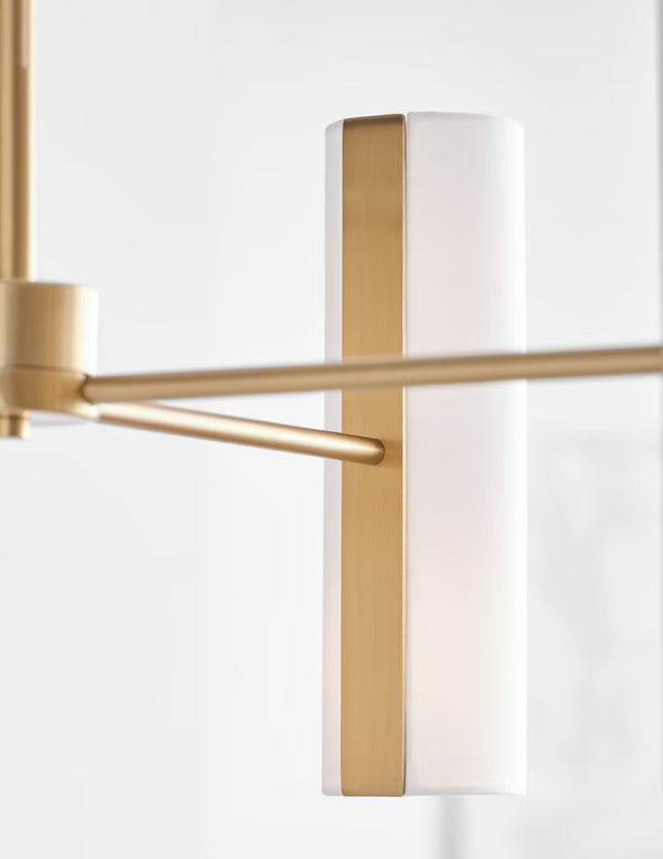 Capalino Large Chandelier - Satin Brass, 30"Dia