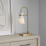 Binx Medium Task Table Lamp, Satin Brass