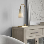 Binx Medium Task Table Lamp, Satin Brass