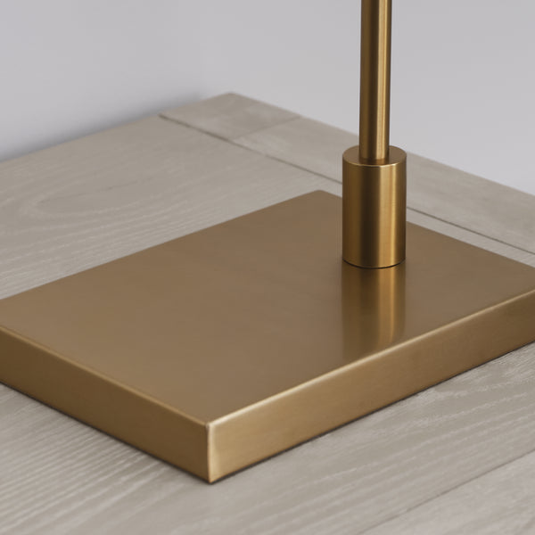 Binx Medium Task Table Lamp, Satin Brass