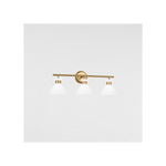 Belcarra 3-Light Bath Sconce, Satin Brass, 27"W