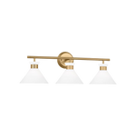 Belcarra 3-Light Bath Sconce, Satin Brass, 27"W