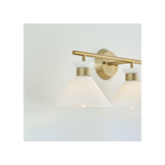Belcarra 3-Light Bath Sconce, Satin Brass, 27"W