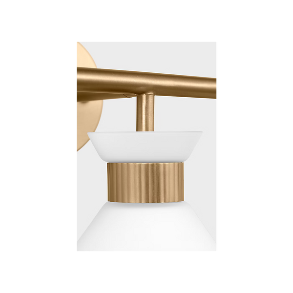 Belcarra 3-Light Bath Sconce, Satin Brass, 27"W