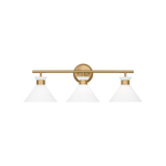 Belcarra 3-Light Bath Sconce, Satin Brass, 27"W
