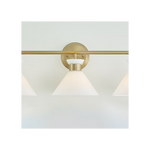 Belcarra 3-Light Bath Sconce, Satin Brass, 27"W