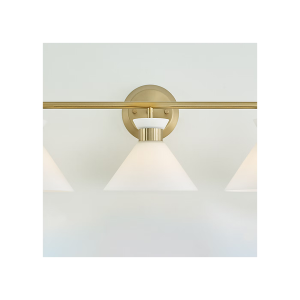 Belcarra 3-Light Bath Sconce, Satin Brass, 27"W