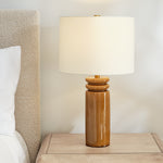 Feikudo Medium Table Lamp, Cracked Honey, 25.9"H