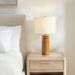 Feikudo Medium Table Lamp, Cracked Honey, 25.9"H