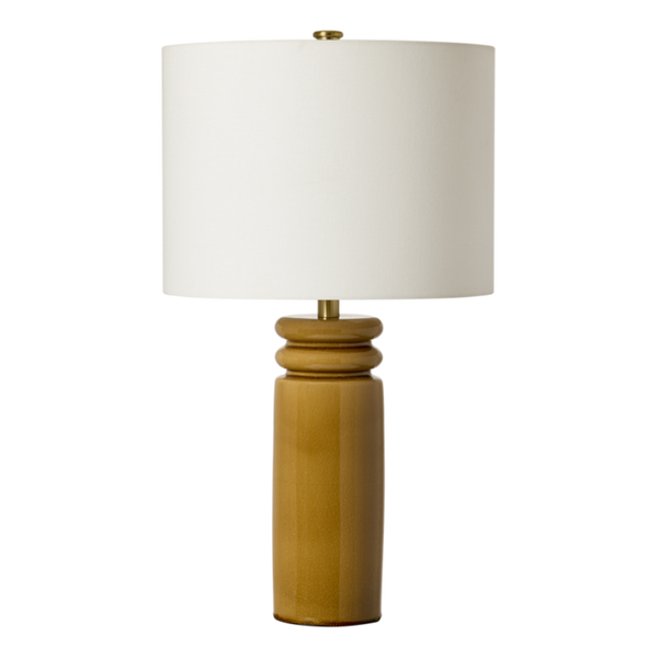 Feikudo Medium Table Lamp, Cracked Honey, 25.9"H