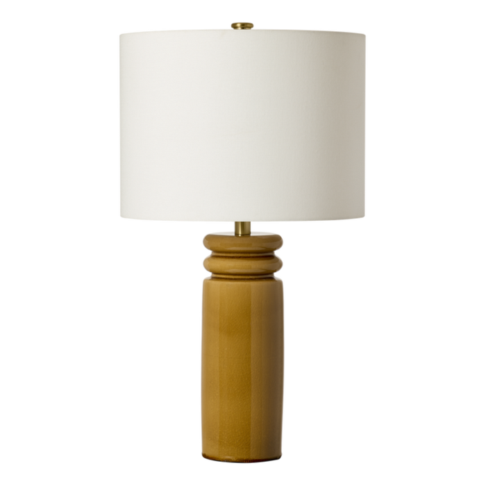 Feikudo Medium Table Lamp, Cracked Honey, 25.9"H