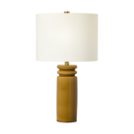 Feikudo Medium Table Lamp, Cracked Honey, 25.9"H