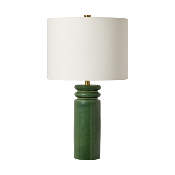 Feikudo Medium Table Lamp, Glossy Light Green